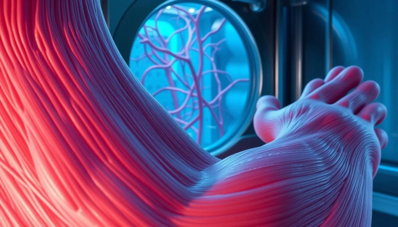muscle cooling temperature